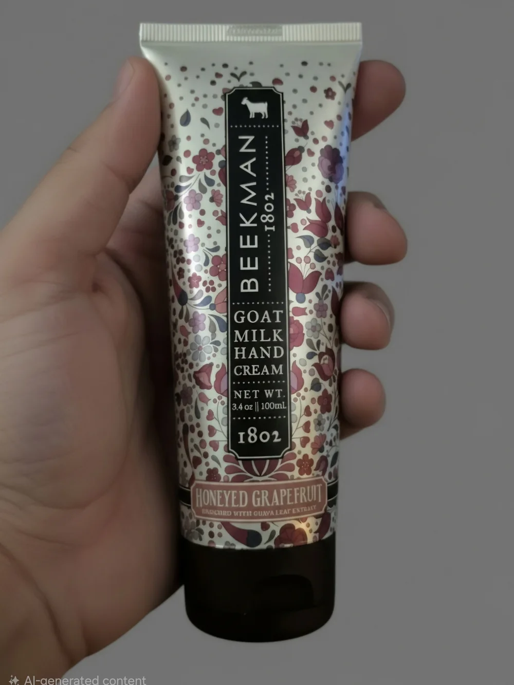 Beekman 1802 Honeyed Grapefruit Goat Milk Hand Cream - Pink Floral Tube